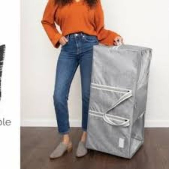 Thirty-One Gifts Stroll and Roll Storage Tote- Textured Grey - Picture 1 of 5